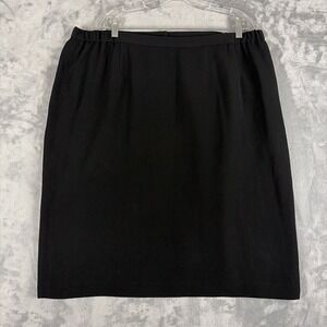 Vintage Sunny Choi 24K Black Straight Pencil Skirt Size 22W